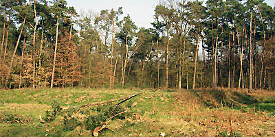 Remains of a Roman guard gate along the road for the legion