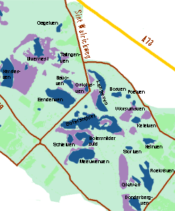 Location of the Wijchen, Hatertse and Overasseltse Fens